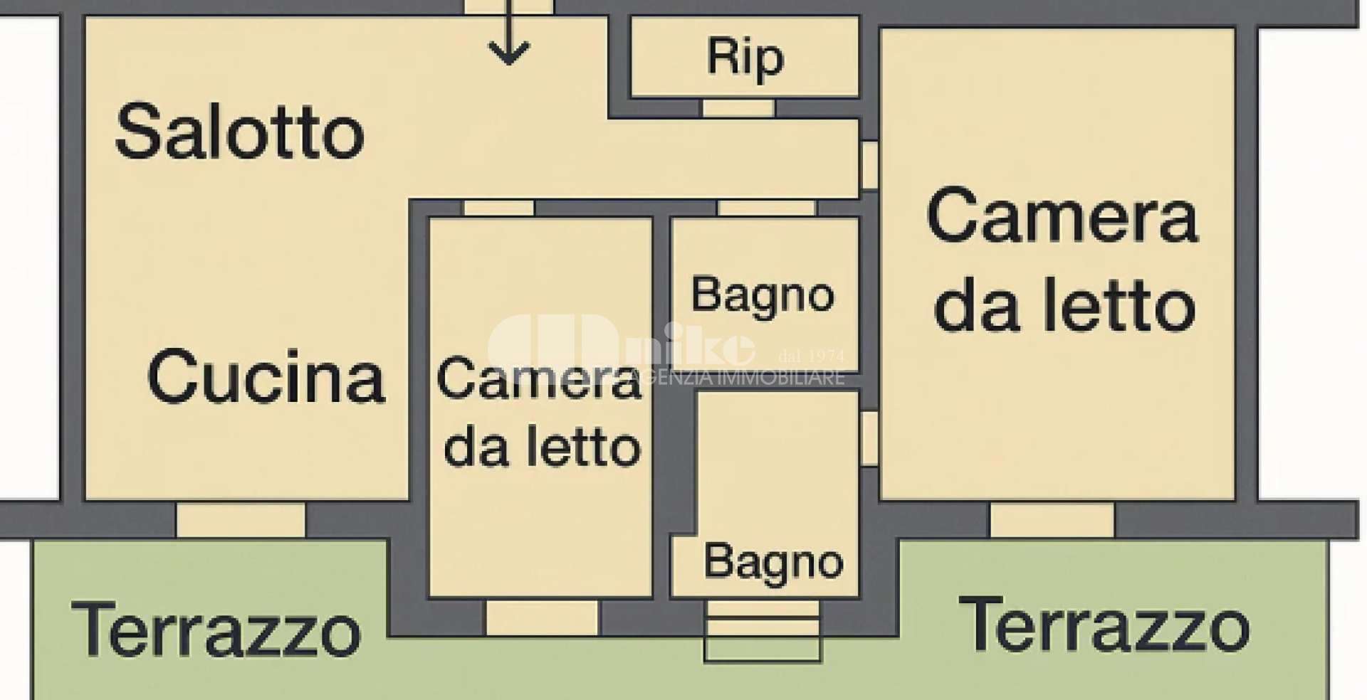 appartamento con  vista mare 